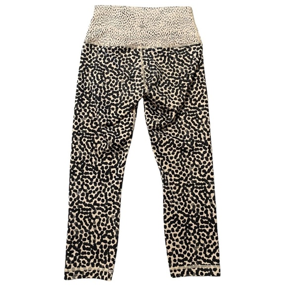 Lululemon Wunder Under Crop Leggings 4 Full-On Luon Roll Down Waist Yoga Pants - Picture 5 of 12